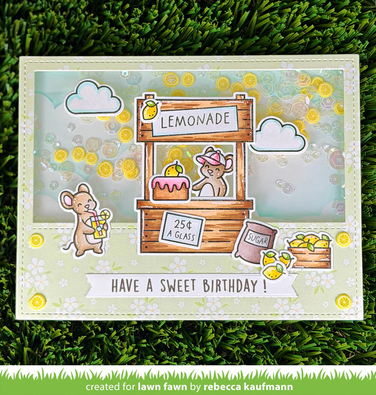 Lawn Fawn - Tiny Treasures - Lemon Clay Pieces