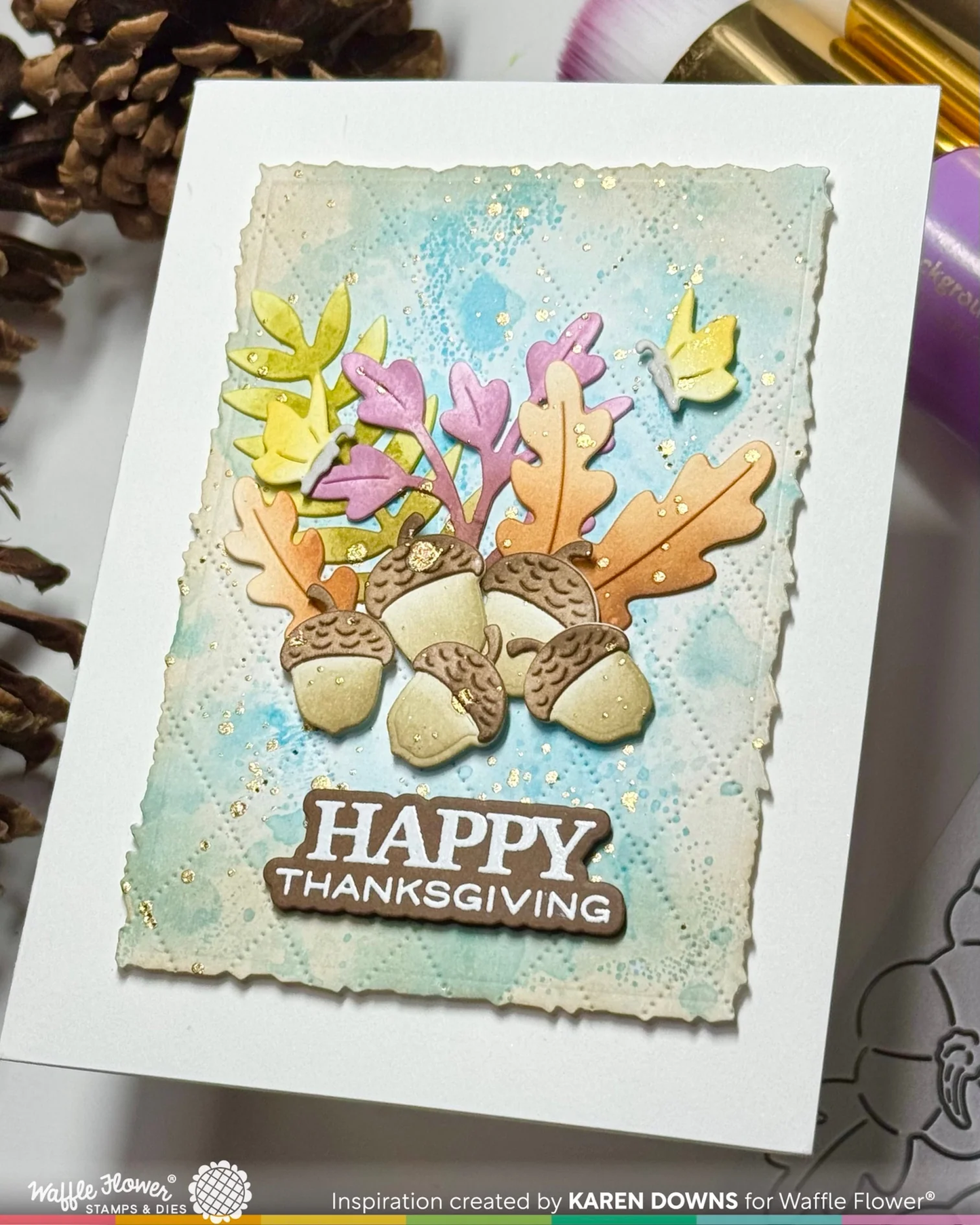 Waffle Flower - Grateful Heart Sentiments Stamp & Die Bundle