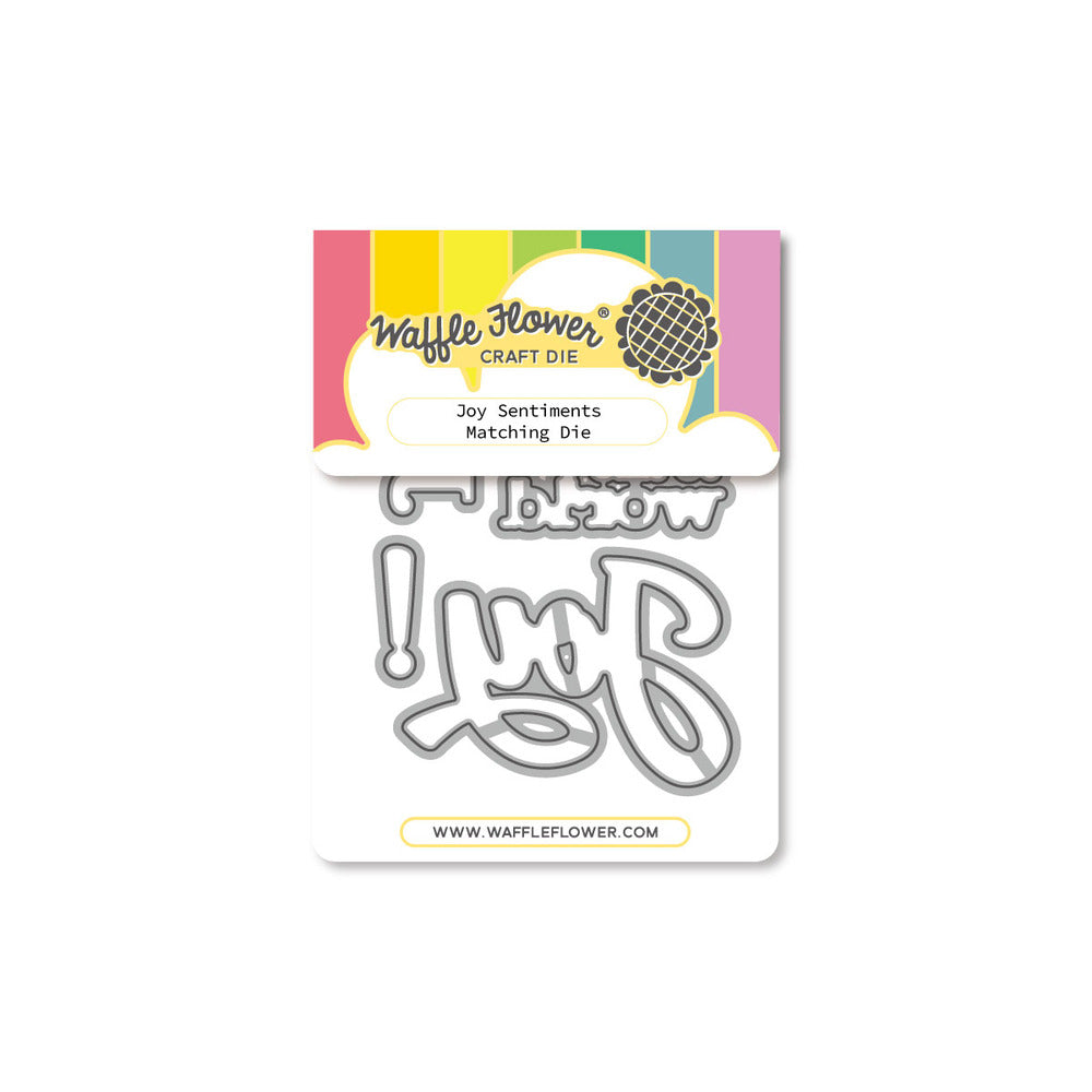 Waffle Flower - Joy Sentiments Stamp & Die Bundle
