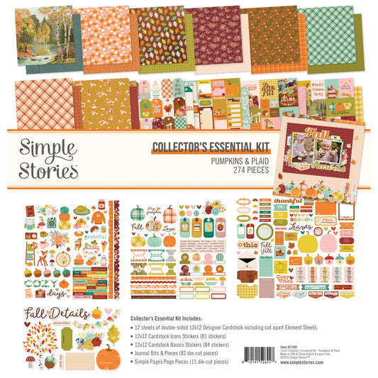 Simple Stories - Pumpkins & Plaid - Collector's Essential Kit