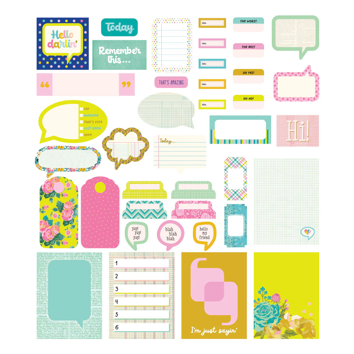 Spellbinders - Just Sayin' - Writables Die Cuts