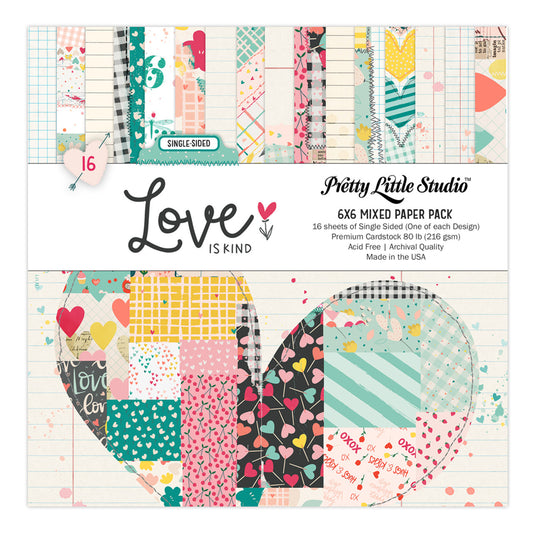 Pretty Little Studio - Love Is Kind - Mixed Paper Pack: 6x6