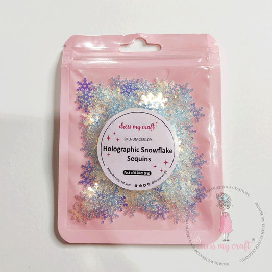 Dress My Craft - Holographic Snowflakes