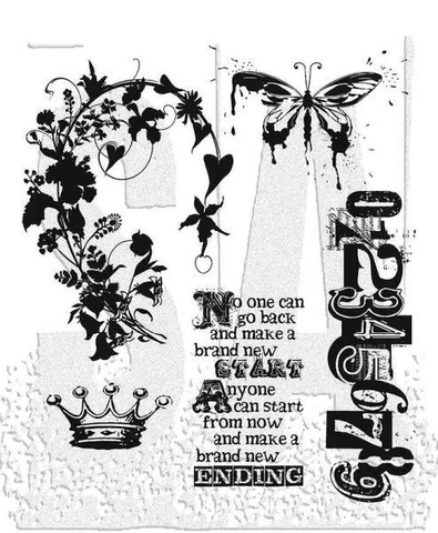 Tim Holtz - Fairytale Frenzy Cling Stamp Set