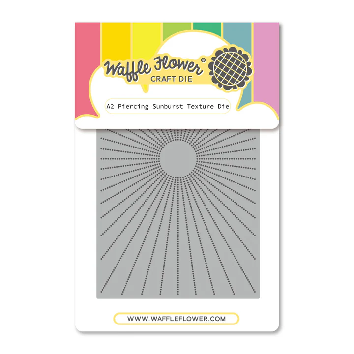 Waffle Flower - A2 Piercing Sunburst Texture Die