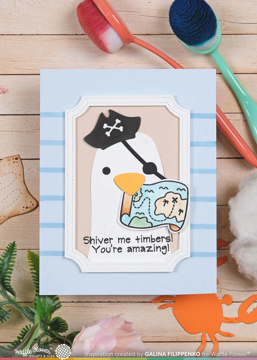 Waffle Flower - Inquisitive Pirate Add-On Die Set