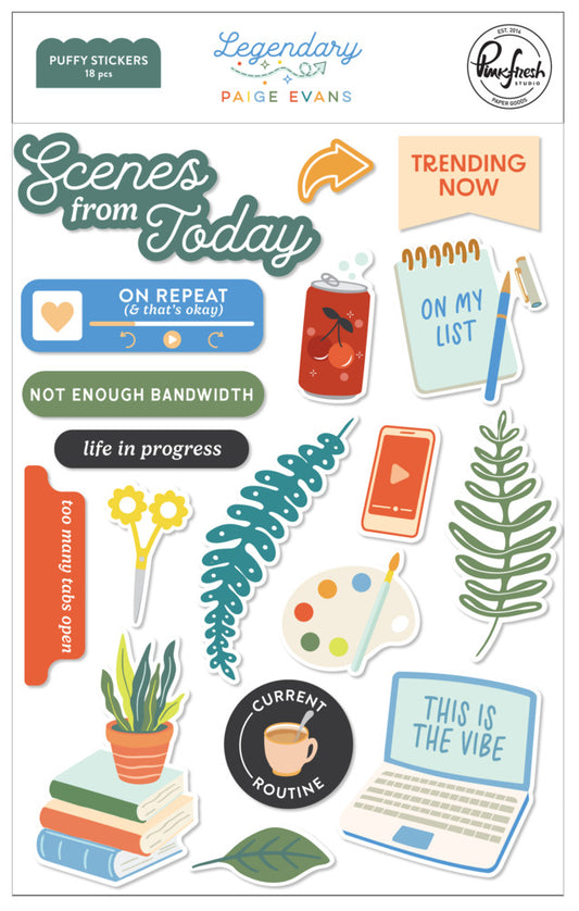 Pinkfresh - Legendary - Puffy Stickers