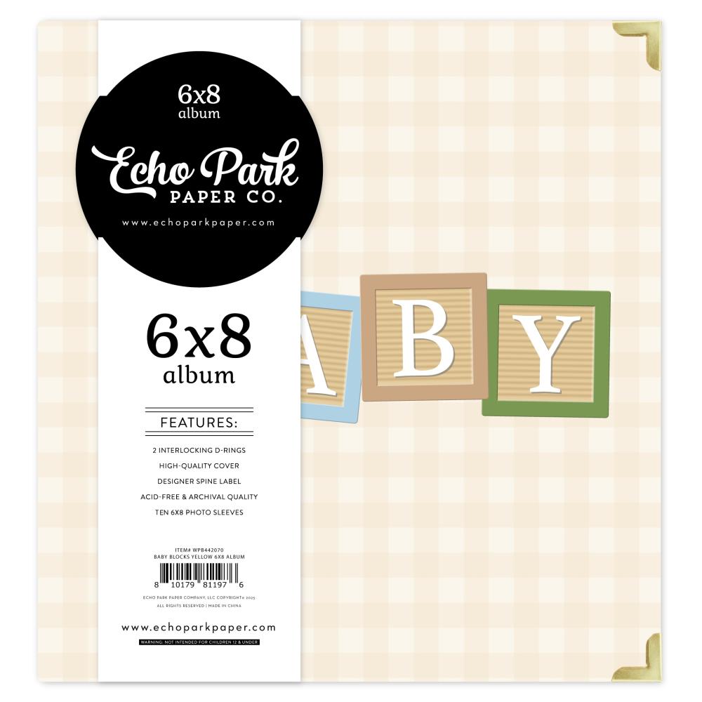 Echo Park - Winnie the Pooh Baby - Baby Blocks: Yellow