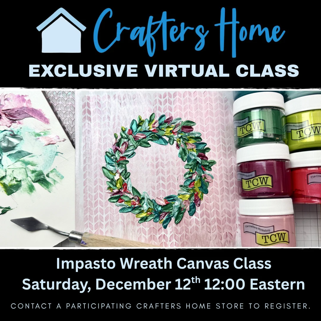 ONLINE CLASS - TCW - Impasto Wreath Canvas Class