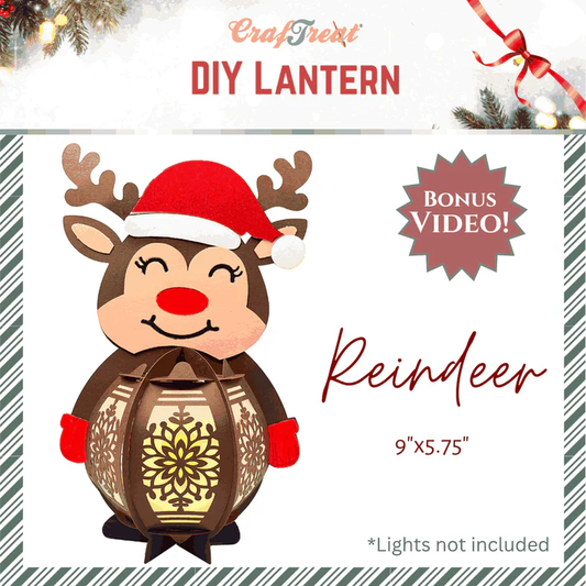 CrafTreat - DIY Paper Lantern - Reindeer