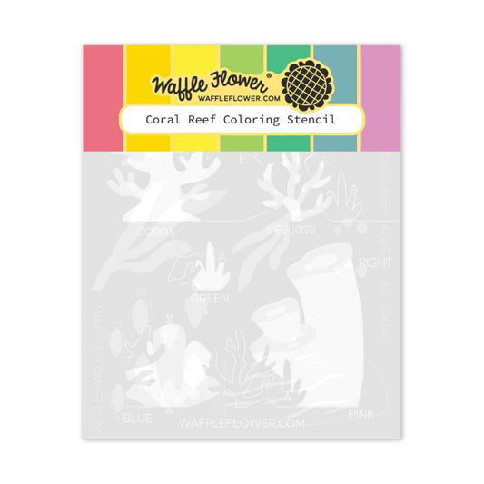 Waffle Flower - Coral Reef Coloring Stencil Set