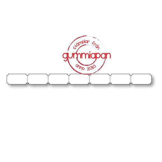 Gummiapan - Ticket Border Die