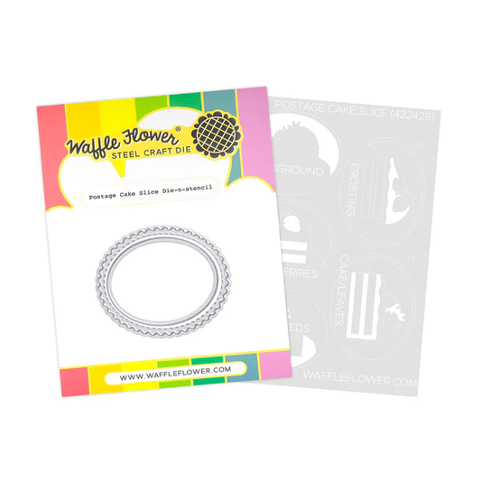 Waffle Flower - Postage Cake Slice Die-n-stencil Bundle