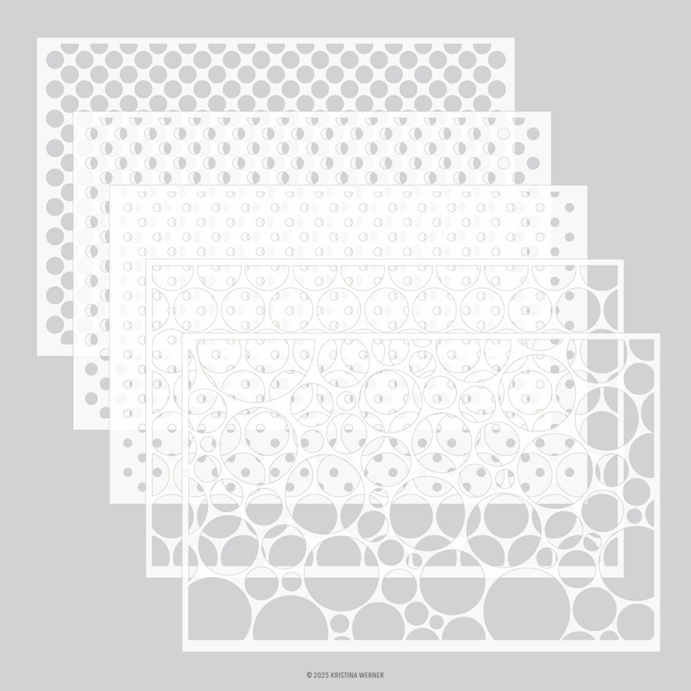 Concord & 9th - Dots on Dots Stencil Pack by Kristina Werner