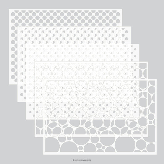 Concord & 9th - Dots on Dots Stencil Pack by Kristina Werner