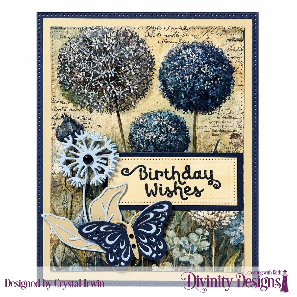 Divinity Designs - A2 Card Fronts - Dandelion Ephemera