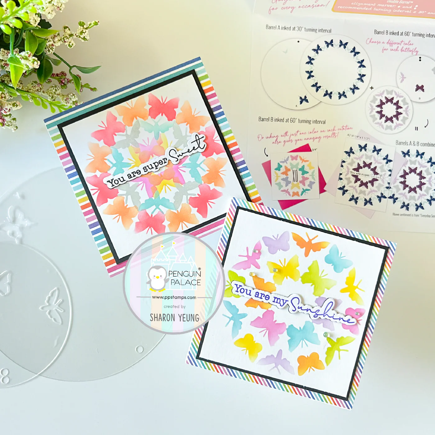 Sunbird Spark - Stencils 360 - Flutters Stencil Set