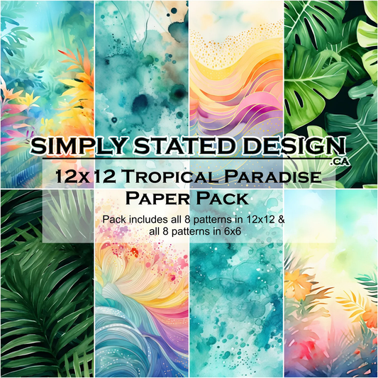 Simply Stated - Tropical Paradise - Paper Pack