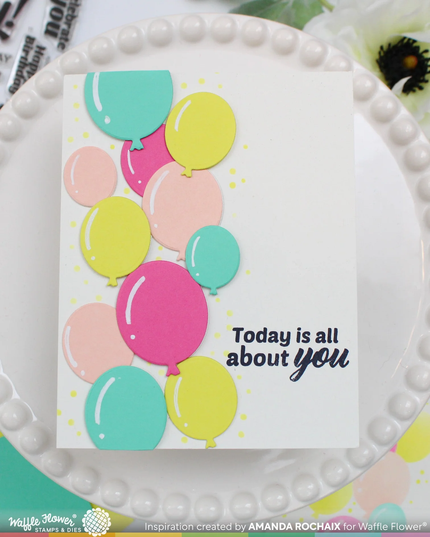 Waffle Flower - Balloon Cluster Die