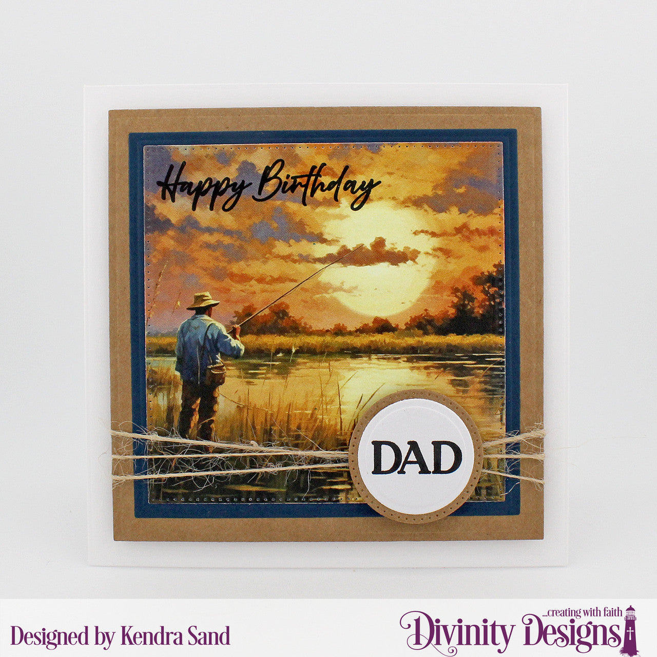 Divinity Designs - A2 Card Fronts - Gone Fishing