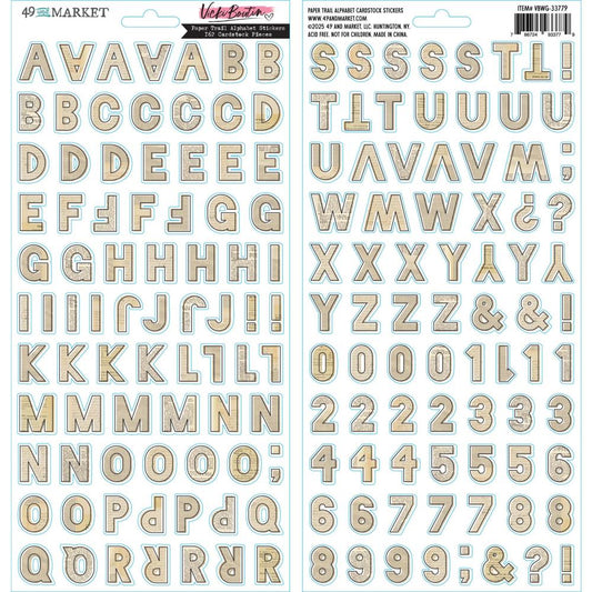 49 and Market - Paper Trail Alphabet Stickers