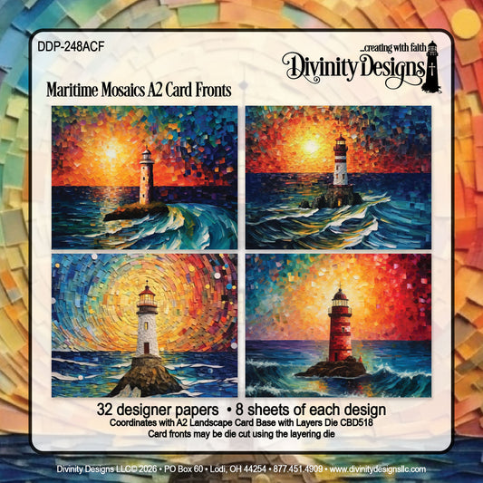Divinity Designs - A2 Card Fronts - Maritime Mosaics
