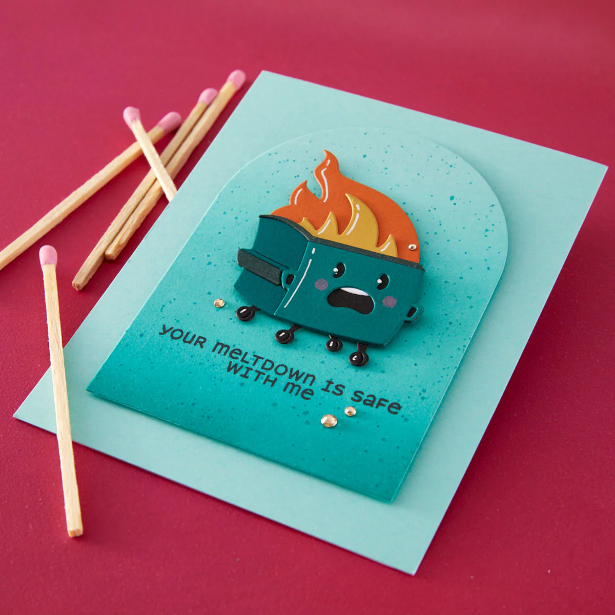 Spellbinders - Dumpster Fire Stamp & Die Bundle