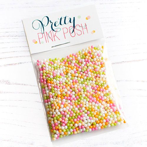 Pretty Pink Posh - Shaker Beads - Rainbow Sherbet