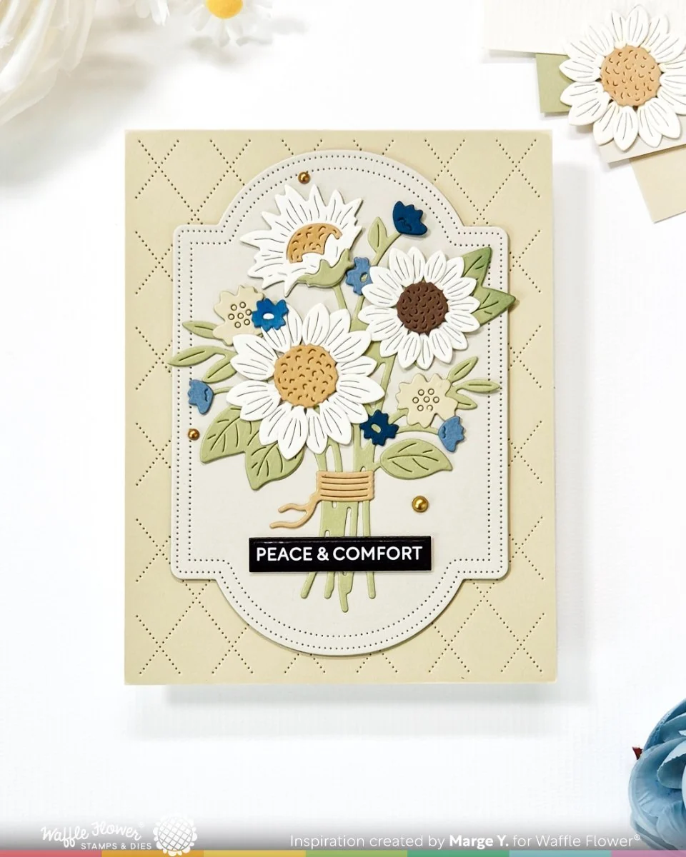 Waffle Flower - Sunflower Bouquet Die
