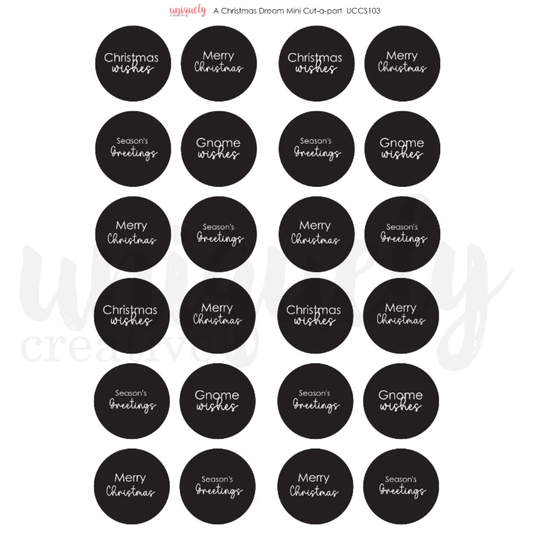 Uniquely Creative - A Christmas Dream Mini Cut-a-Part