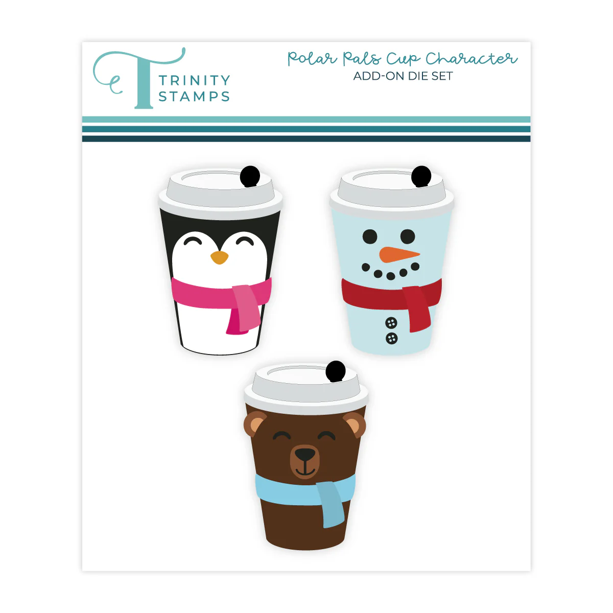 ***PRE-ORDER*** Trinity - Cup Characters - Polar Pals Add-On Die Set from Crop & Create