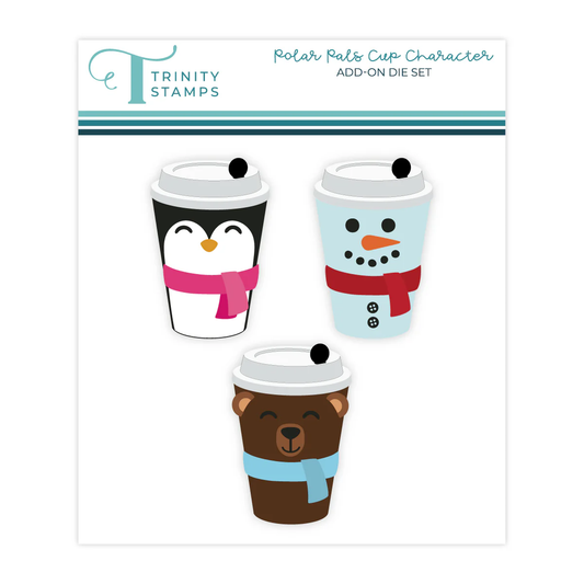 ***PRE-ORDER*** Trinity - Cup Characters - Polar Pals Add-On Die Set from Crop & Create
