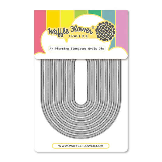 Waffle Flower - A7 Piercing Elongated Ovals Die Set