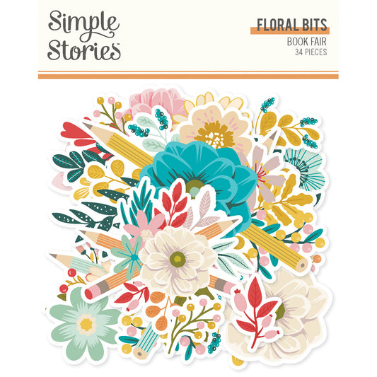 Simple Stories - Book Fair - Floral Bits & Pieces