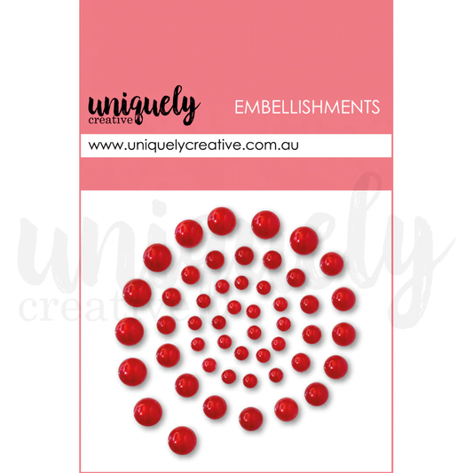 Uniquely Creative - Embellishment - Red Pearls