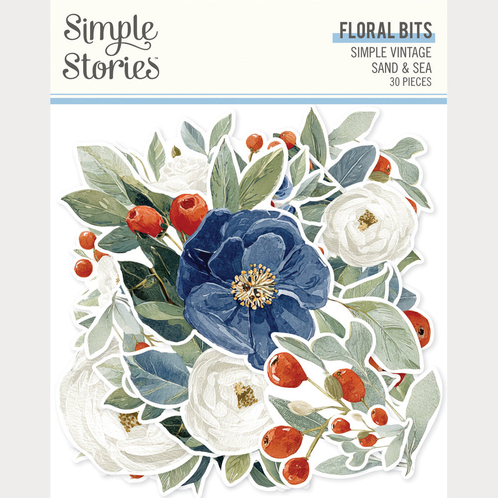 Simple Stories - Simple Vintage Sand & Sea - Floral Bits
