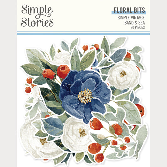 Simple Stories - Simple Vintage Sand & Sea - Floral Bits