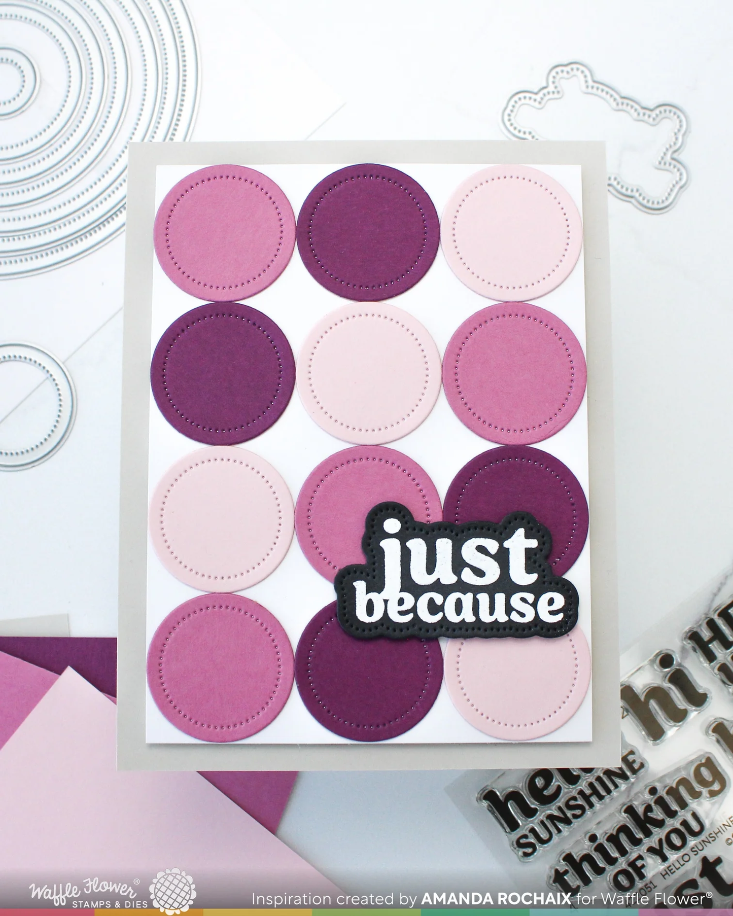 Waffle Flower - Nesting Piercing Circles Die Set