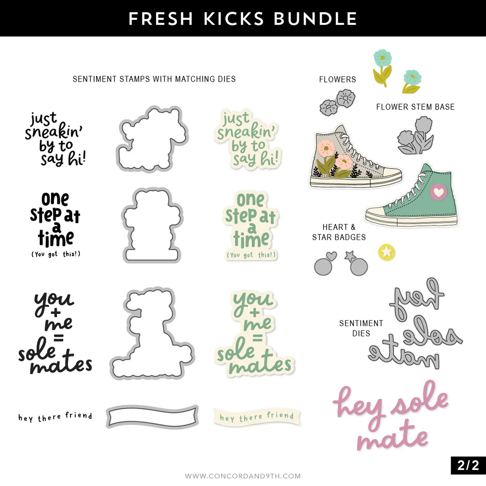 Concord & 9th - Fresh Kicks Stamp & Die Bundle