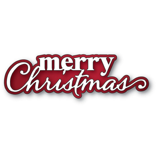 Memory Box - Merry Christmas Stylish Script Die Set