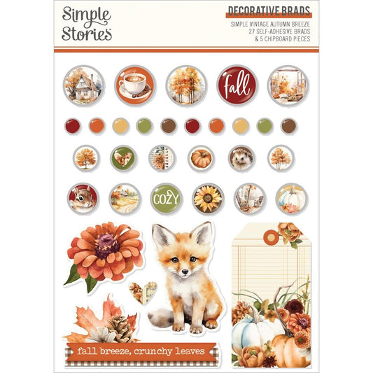 Simple Stories - Simple Vintage Autumn Breeze - Decorative Brads