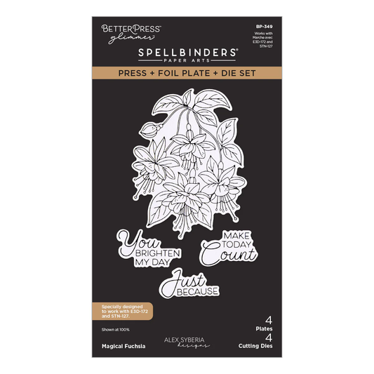 Spellbinders - Magical Fuchsia Press + Foil Plate & Die Set
