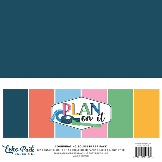Echo Park - Plan On It - Solids Kit