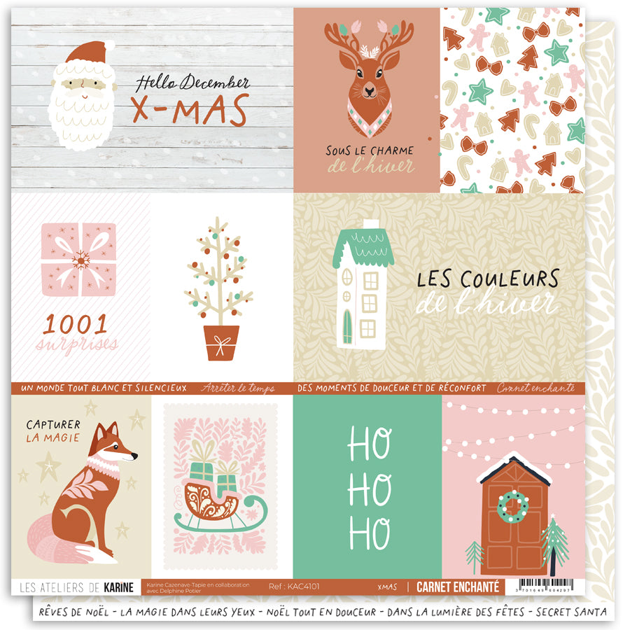 Les Ateliers de Karine - Carnet Enchante - Collection Pack