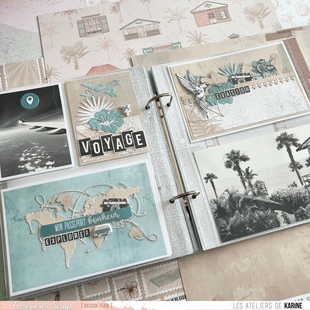 Les Ateliers de Karine - Carte Postale - Feuilles Exotiques Die Set