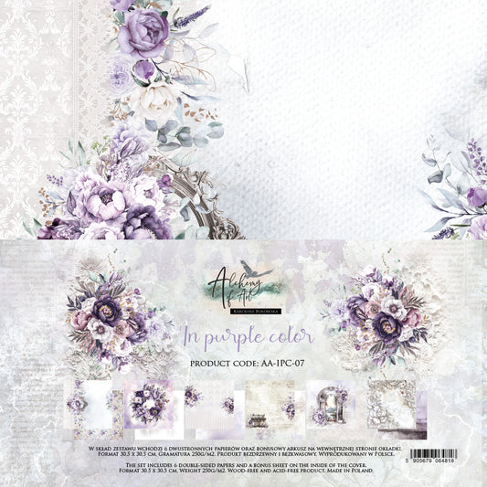 Alchemy of Art - In Color Purple - 12x12 Paper Pack
