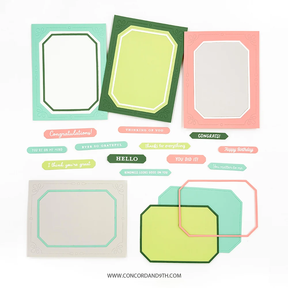 Concord & 9th - Essential Labels & Frames Die Set