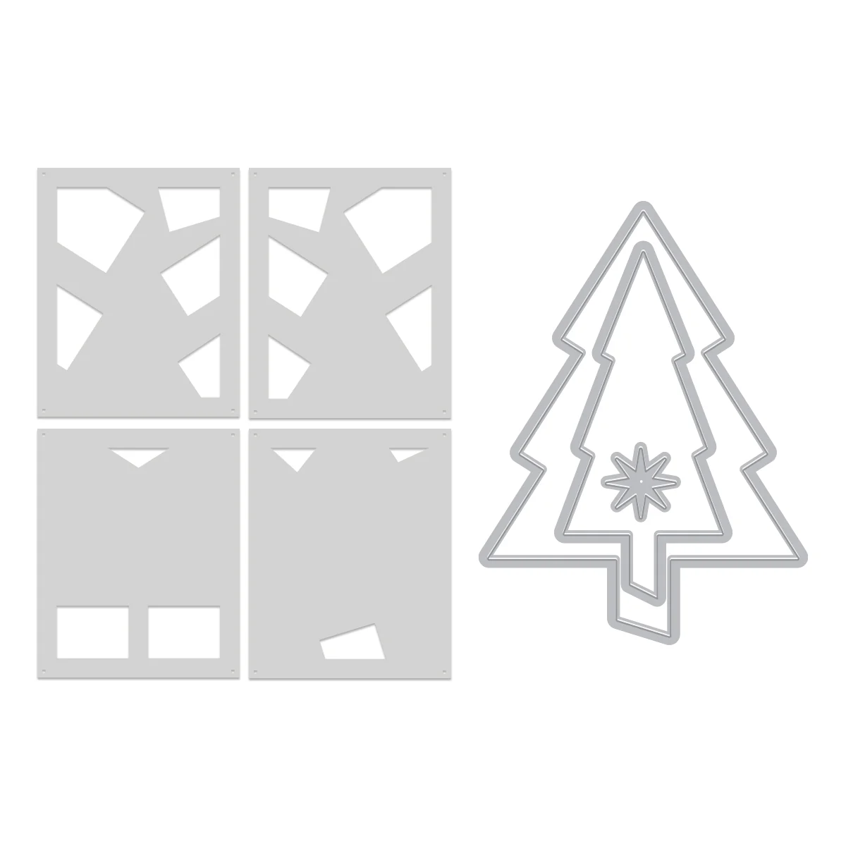 Hero Arts - Festive Tree Die & Stencil Bundle