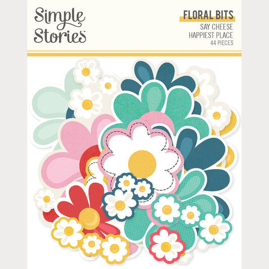 Simple Stories - Say Cheese Happiest Place - Floral Bits