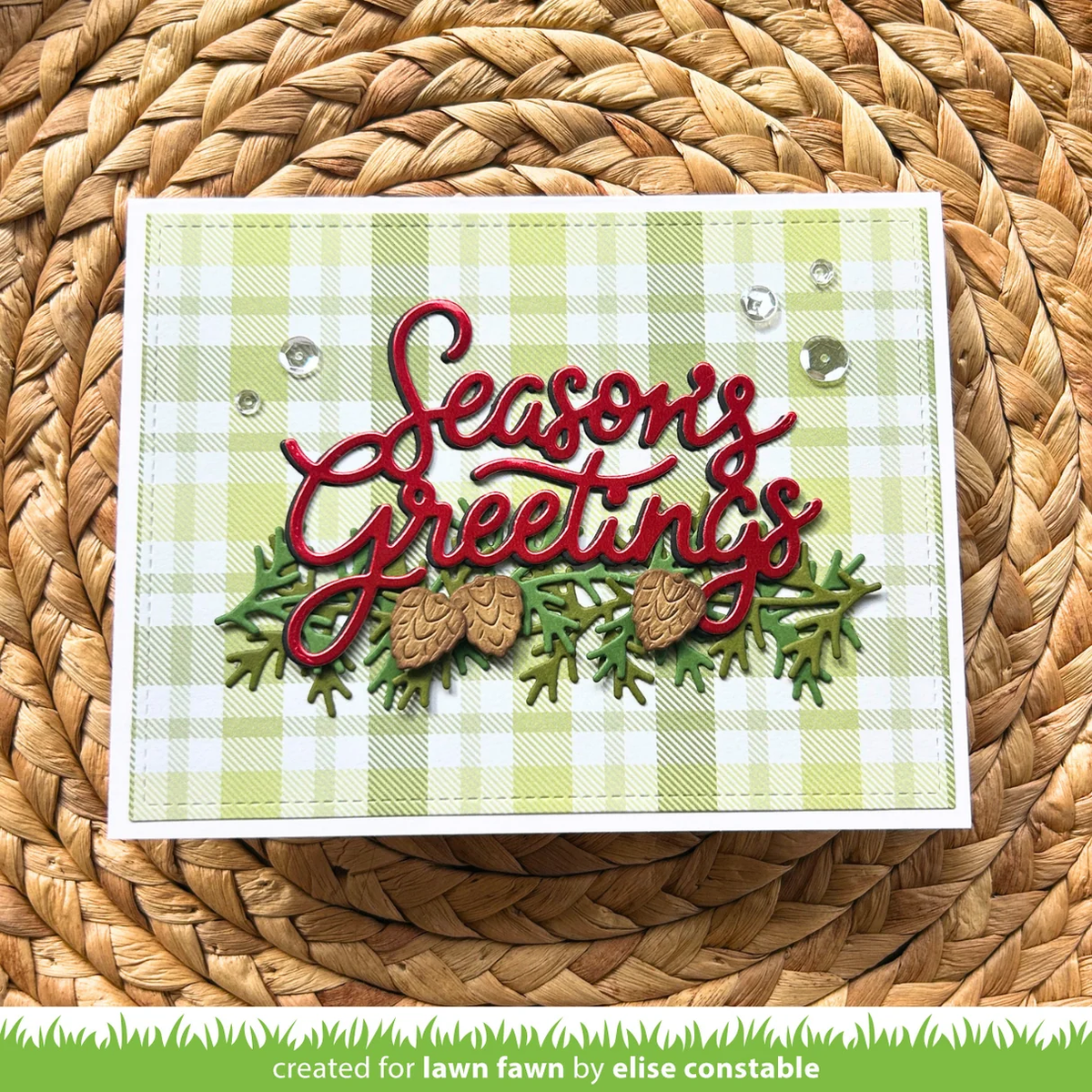 Lawn Fawn - Giant Season's Greetings Die